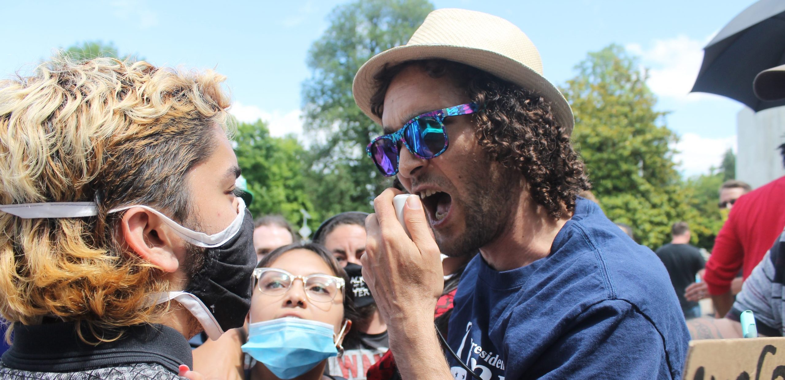 Protestors Gather For Fifth Consecutive Weekend At Capitol; Conflict With Counter-Protestors Occurs