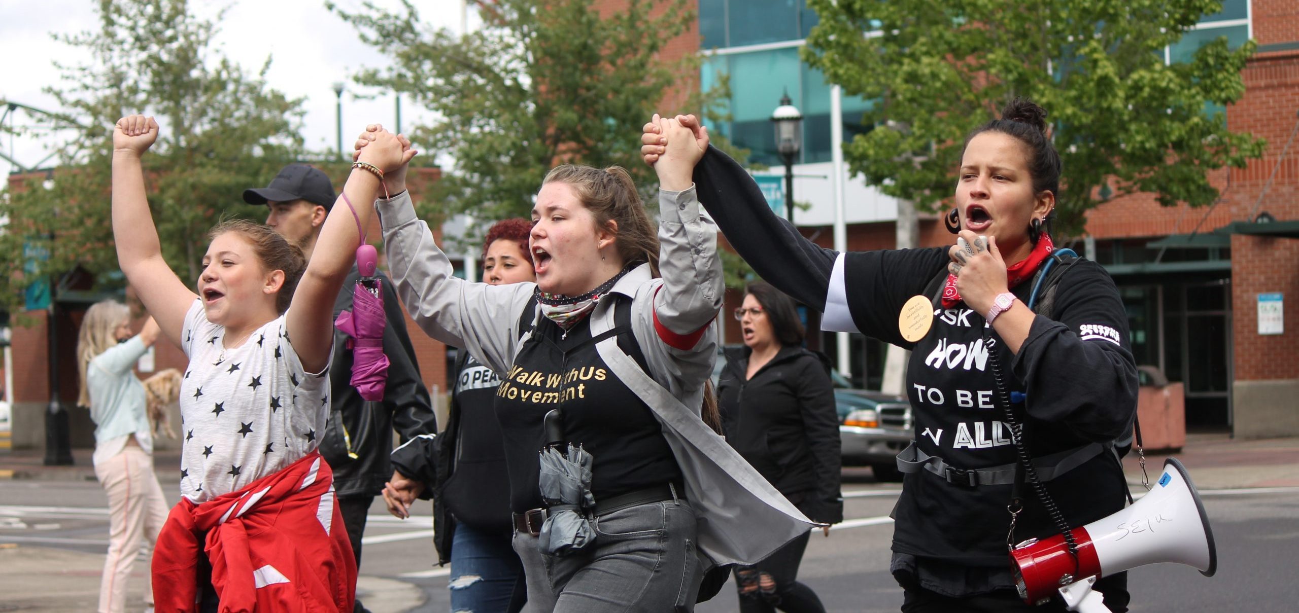 Photos: Protestors Rally And March In Salem To End White Silence
