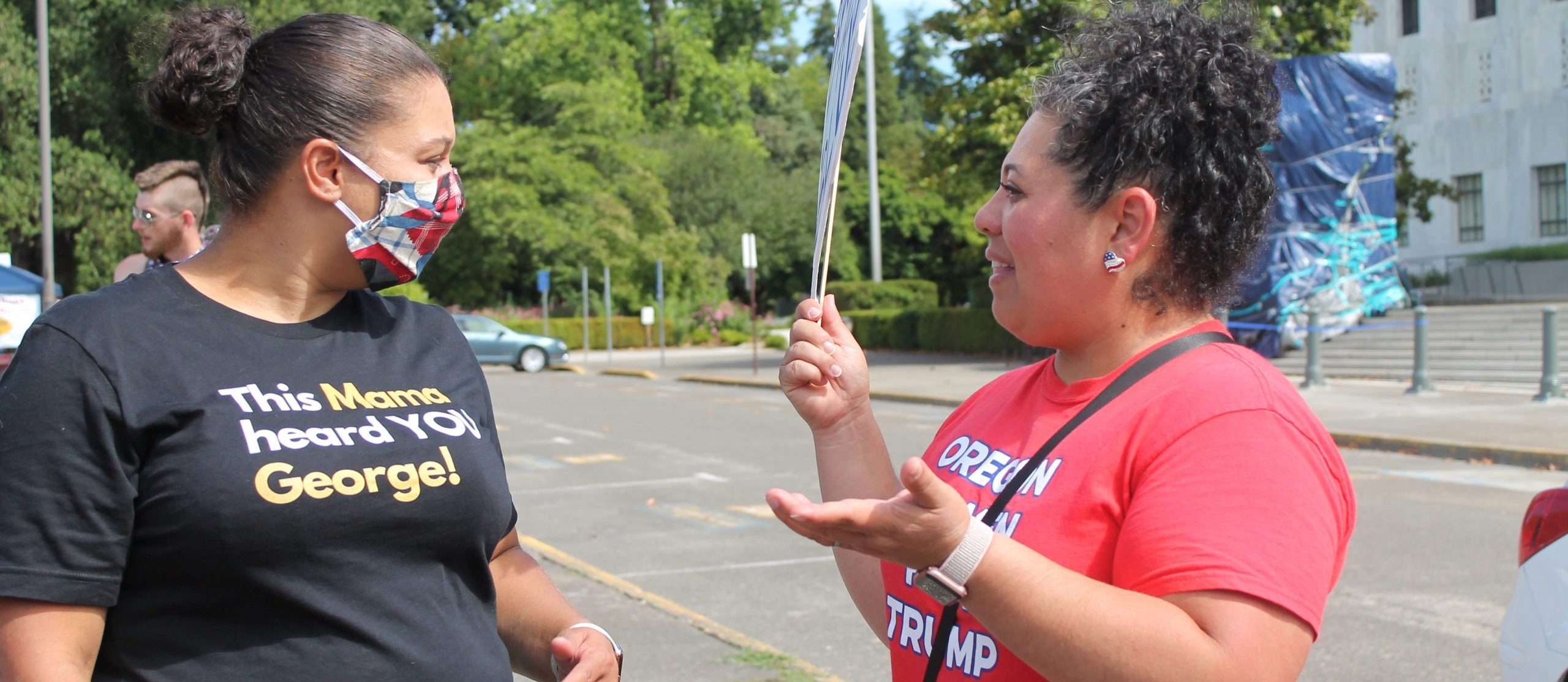 Black Lives Matter and Pro-Police Protests End In Productive Dialogue Saturday