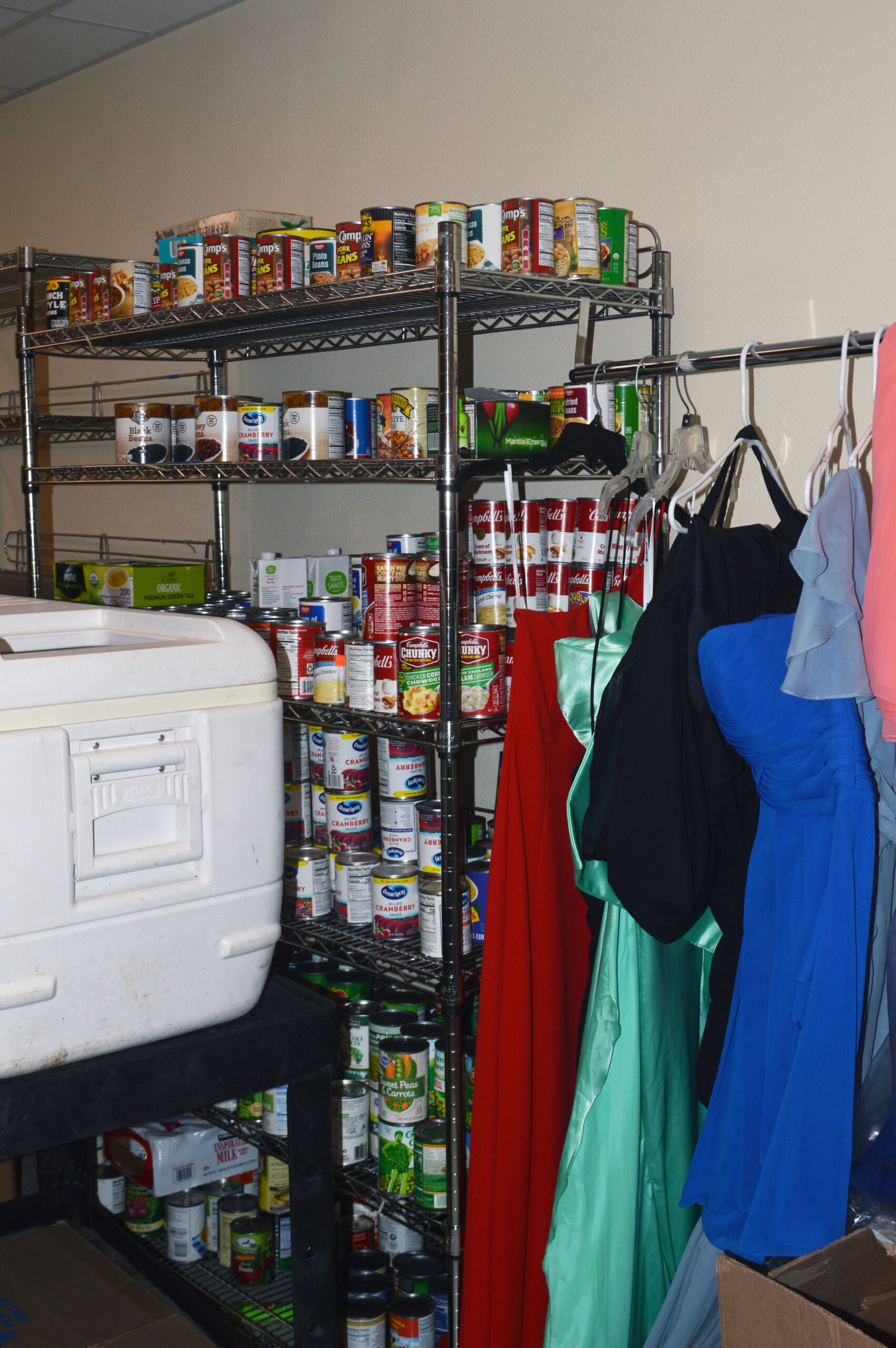 A photo of South Salem High School's "Saxon Closet."