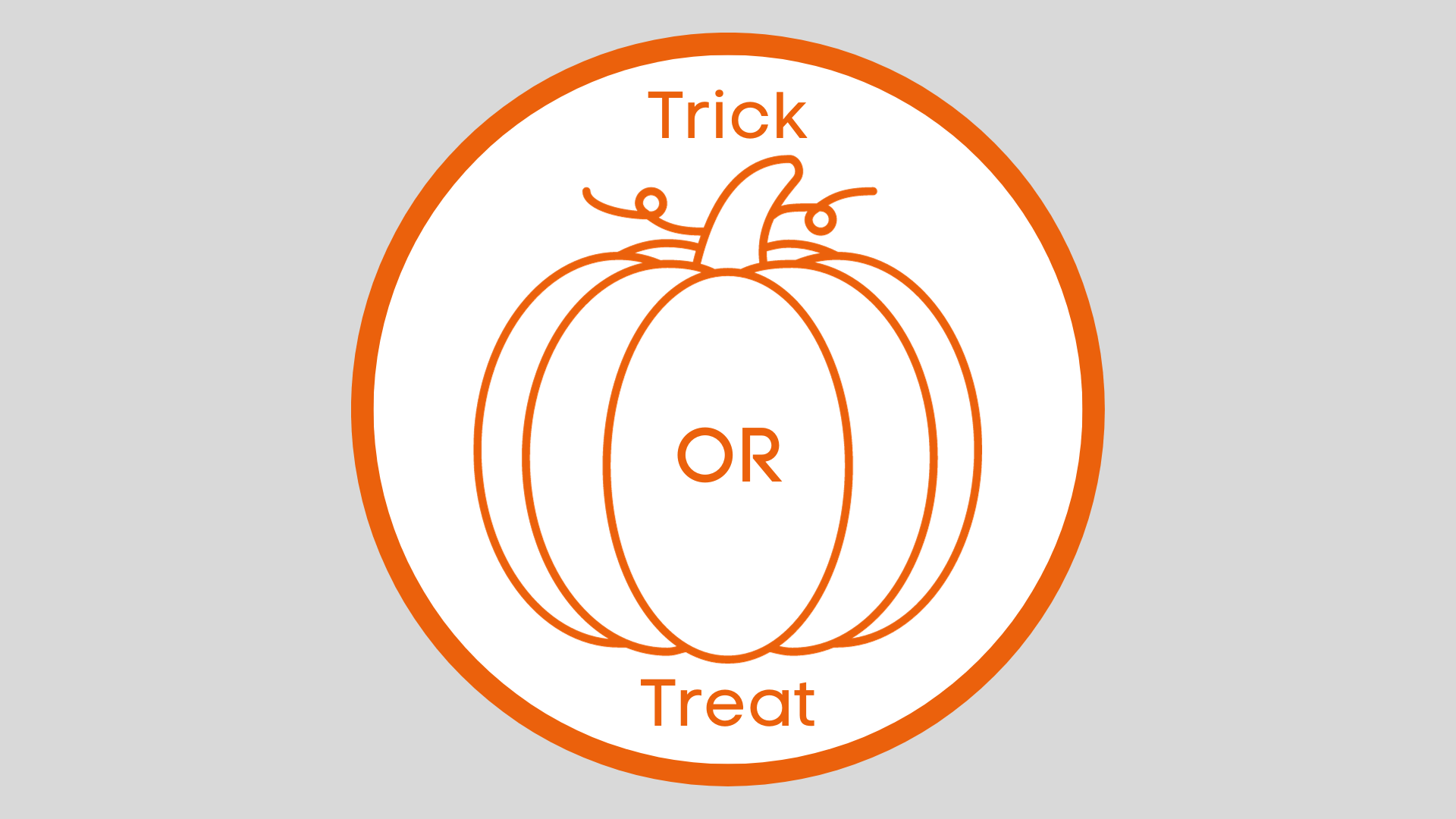 Clip-art of a pumpkin.
