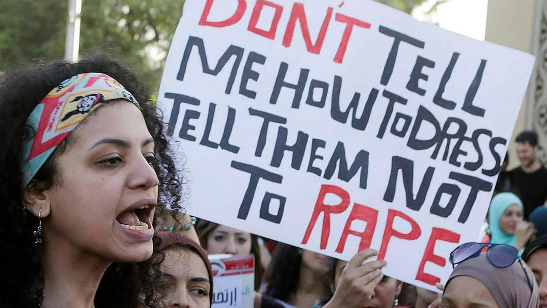 Sexual Assault protest. Photo via Peoples Dispatch, CC BY-SA 4.0 Deed | Attribution-ShareAlike 4.0 International | Creative Commons, (No Changes Made)