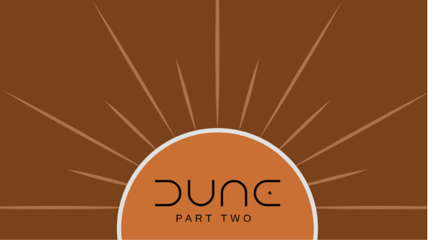 Graphic saying, "Dune." Created by Nate Samoylich.