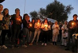 Vigil for school shooting victims in Parkland, Florida.