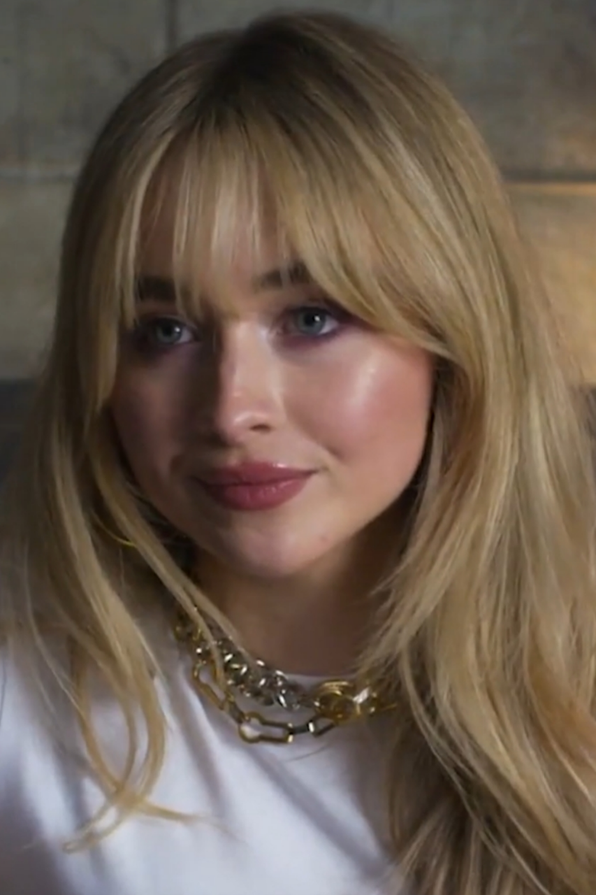 Image of Sabrina Carpenter from a Vogue 2024 interview.