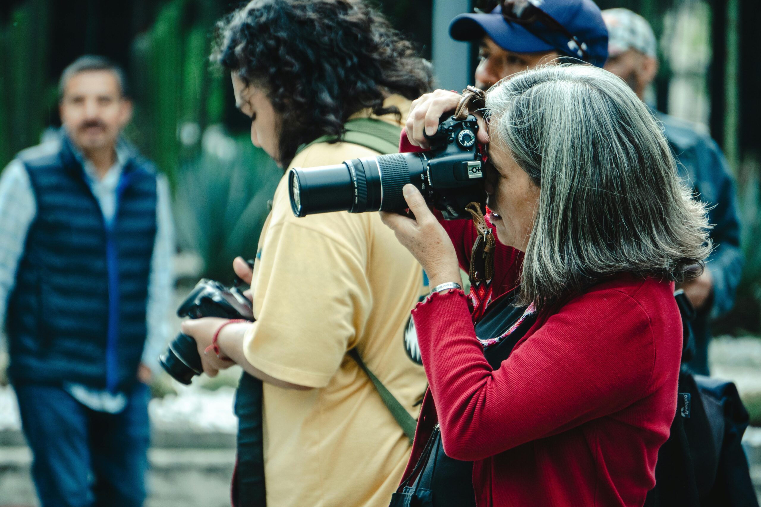 Woman taking photo