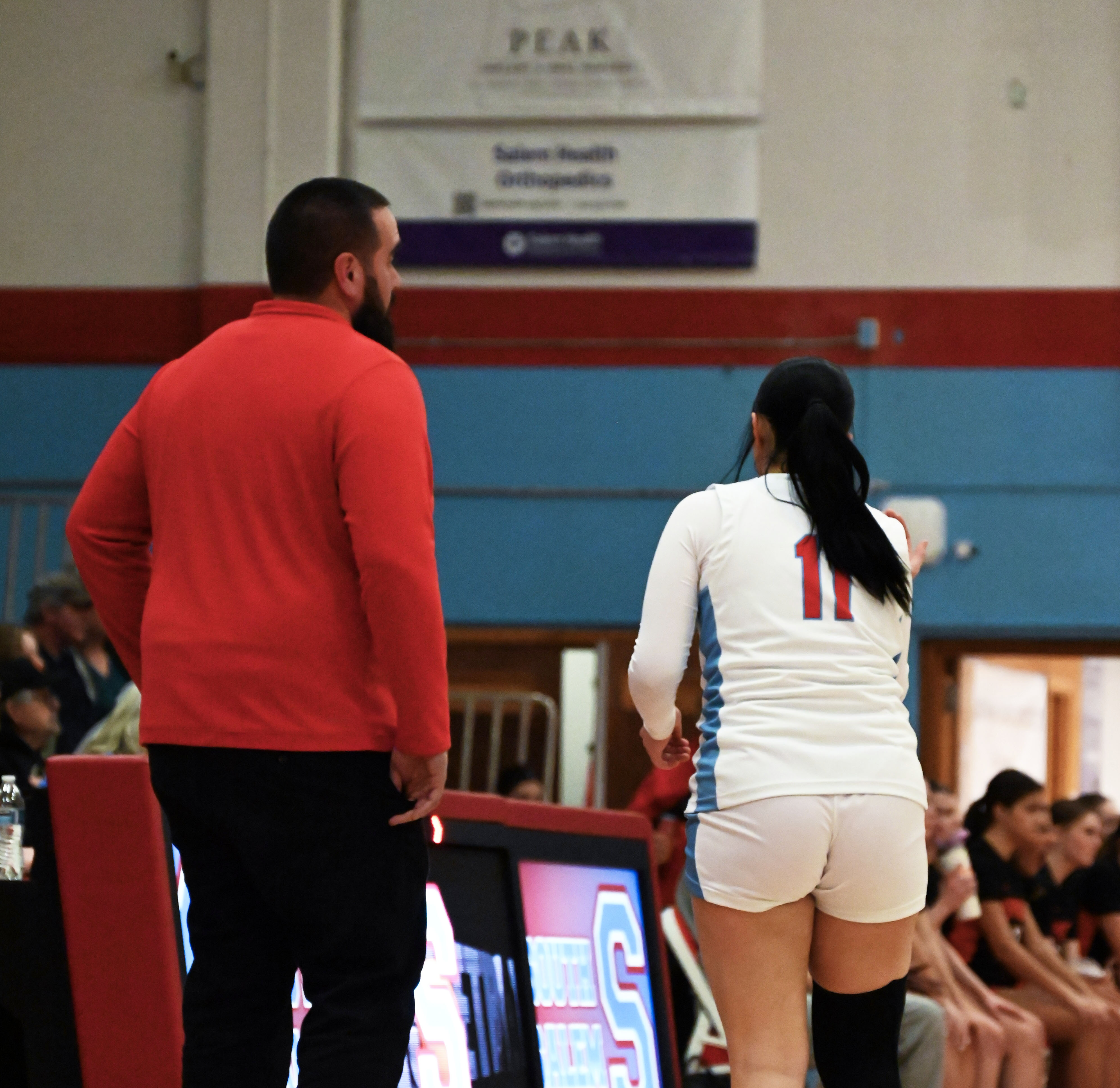 Coach Lewis and the New Additions to the Lady Saxons