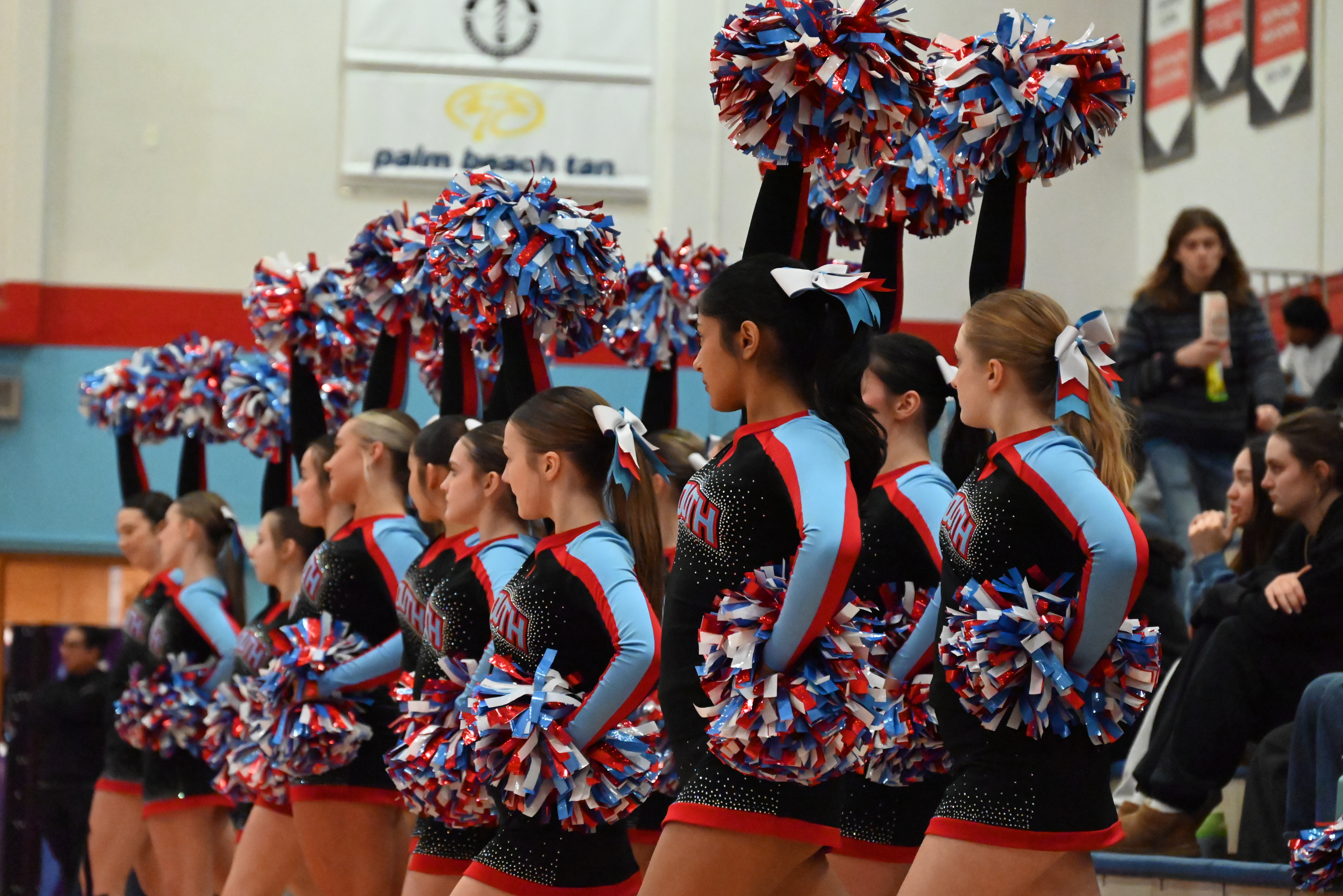 Cheer Team doing a routine
